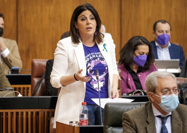 Ángeles Férriz en el Parlamento de Andalucía